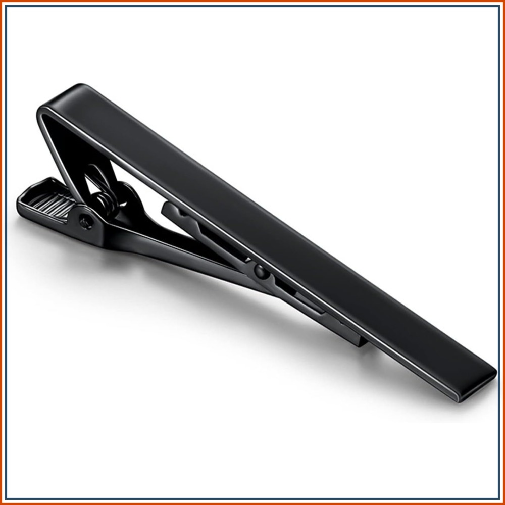 Tie Bar Set Gift - 1/2/3Pcs Tie Clips for Men, Black