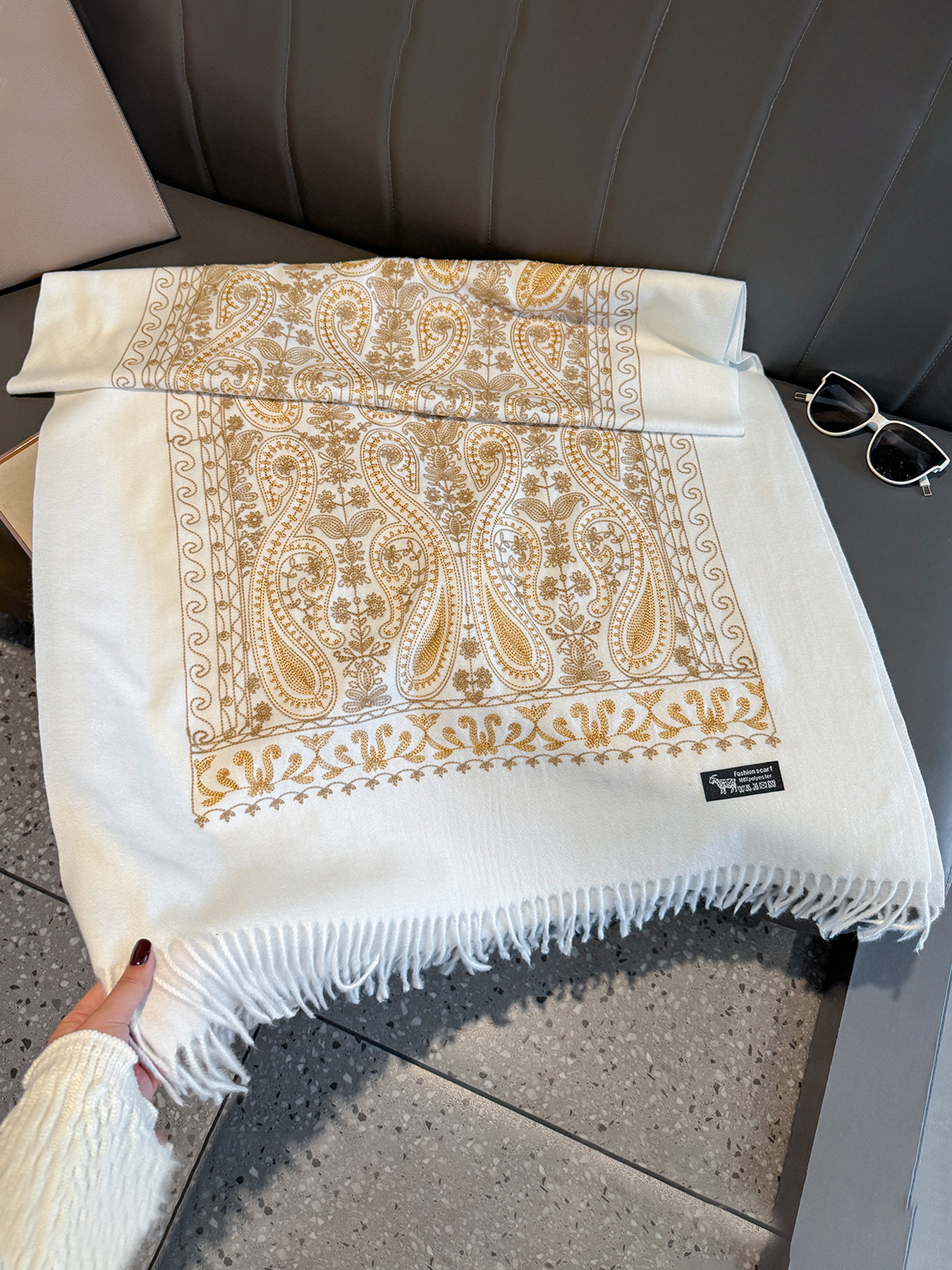 Luxury Thick Warm Paisley Pash - đánh giá và giá Woven Scarf Blanket