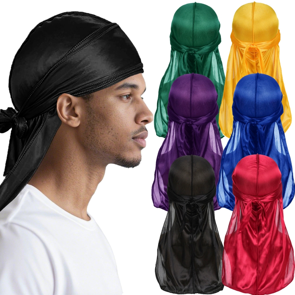 Men's Silk Durag Bonnet Bandan - đánh giá và giá Bandana Doo Rag