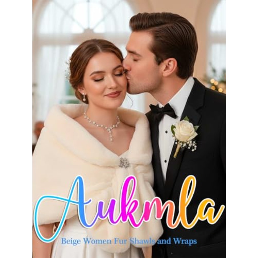 Aukmla Women's Wedding Fur Wra - đánh giá và giá Stole Wedding Shawl