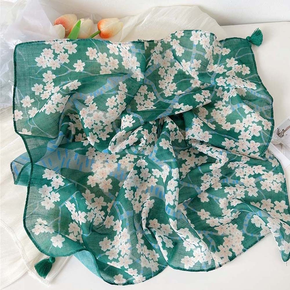 Neck Wrap Cotton-Linen Square  - đánh giá và giá Bandana Cotton