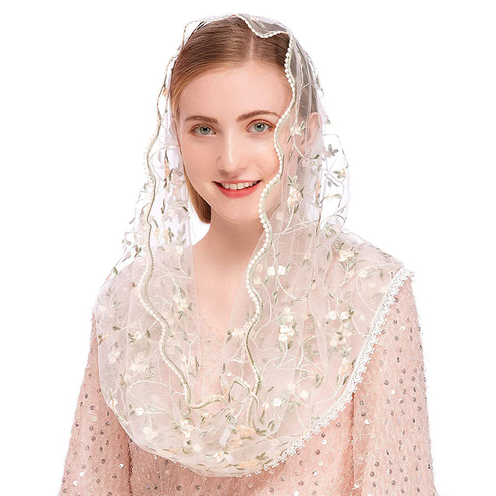 Women Chapel Veils Lady Mantil - đánh giá và giá Infinity Scarf Knit