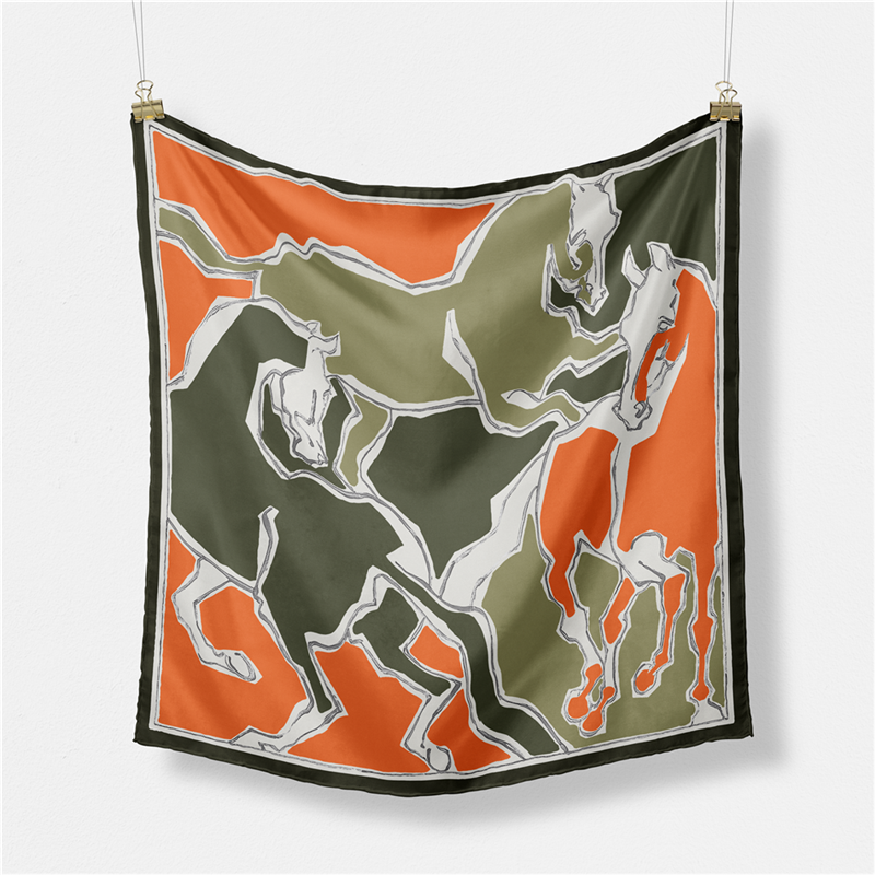 Twill Silk Scarf Woman Three H - đánh giá và giá Scarf Silk Square