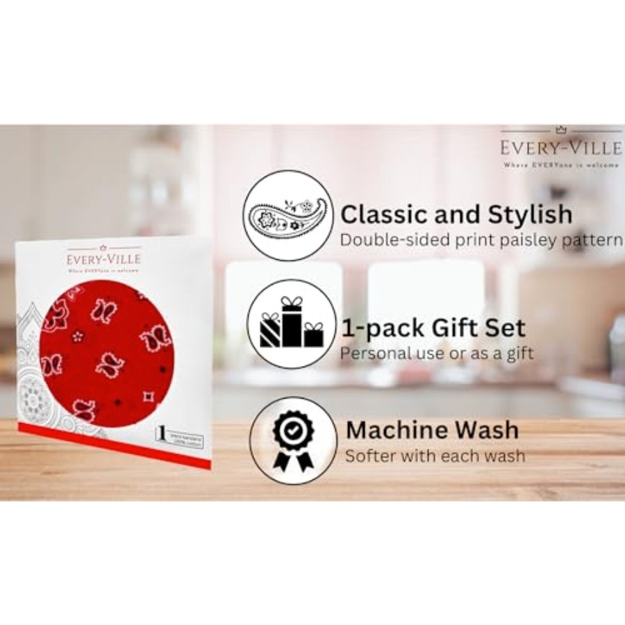 Gift Packaging Bandana for Men - đánh giá và giá Handkerchief Cotton Men