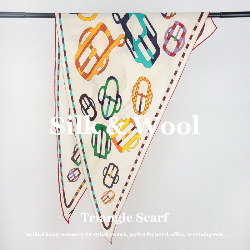 Silk Wool Scarf Large Triangle - đánh giá và giá Pashmina Wrap Large