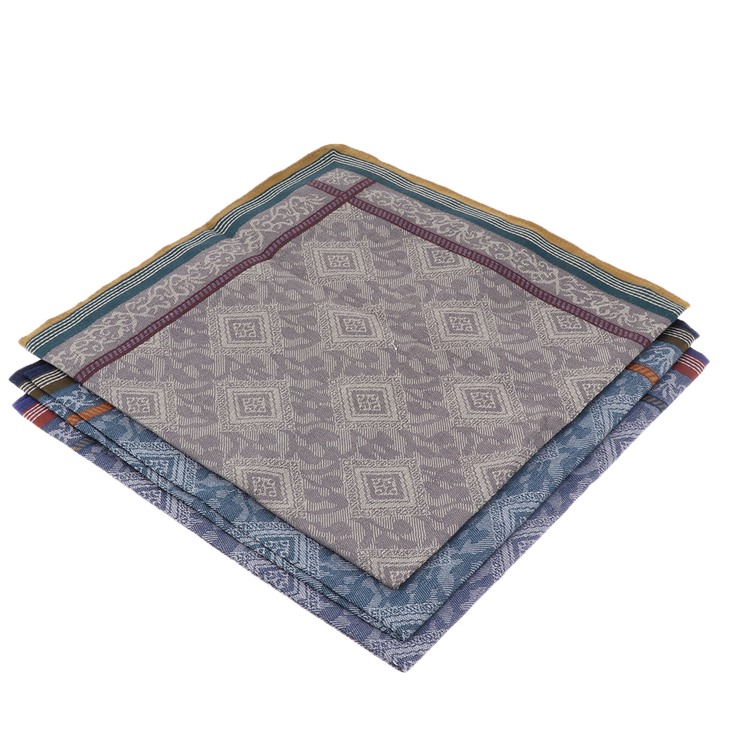 3pcs Classic Mens Plaid Handke - đánh giá và giá Handkerchief Cotton Men