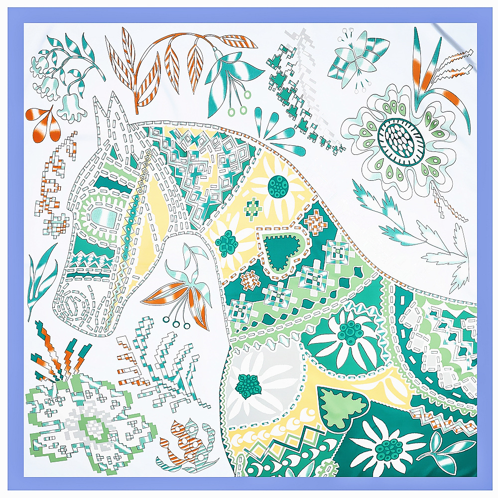 130cm Brand Women Scarves Desi - đánh giá và giá Silk Neck Scarf