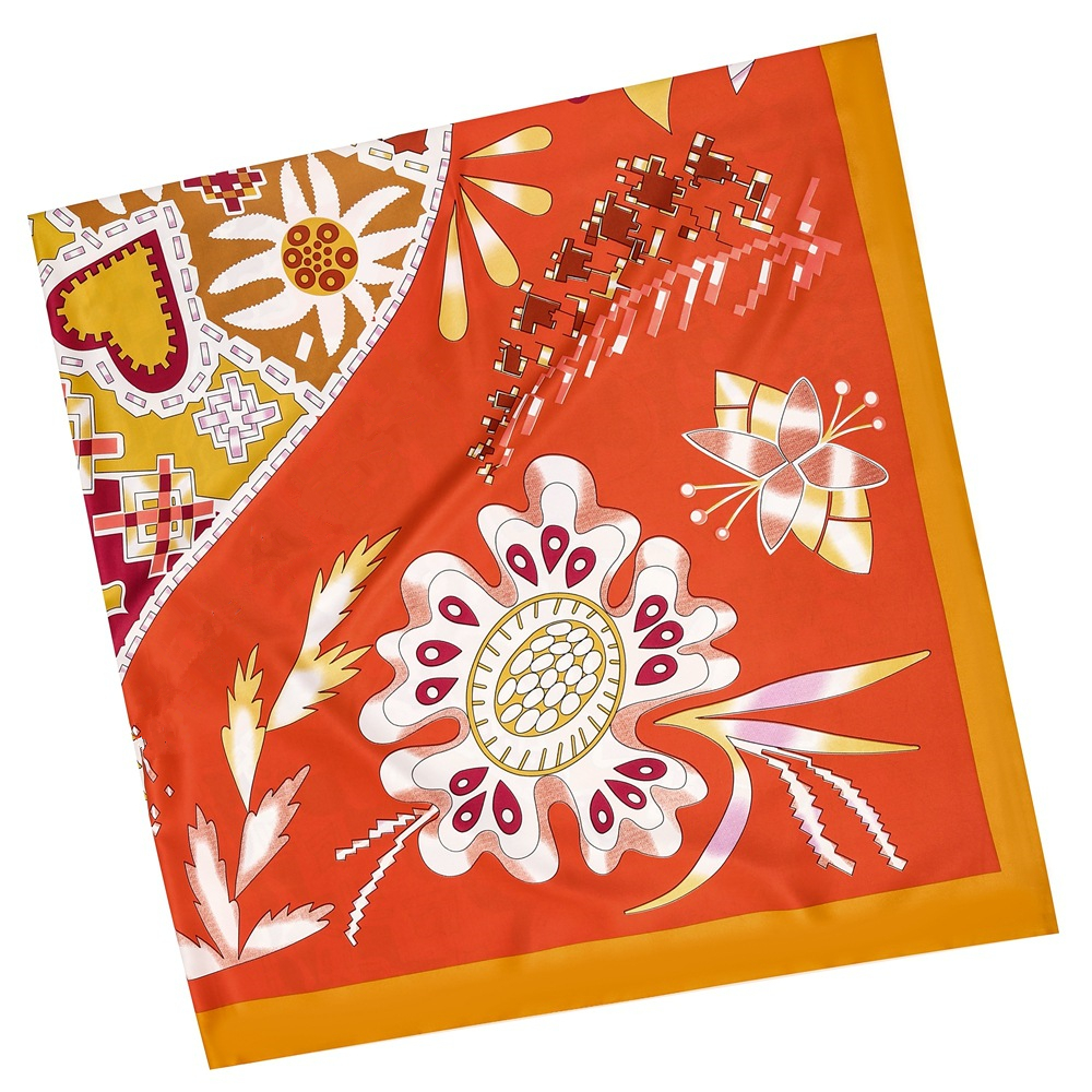 130cm Brand Women Scarves Desi - đánh giá và giá Silk Neck Scarf