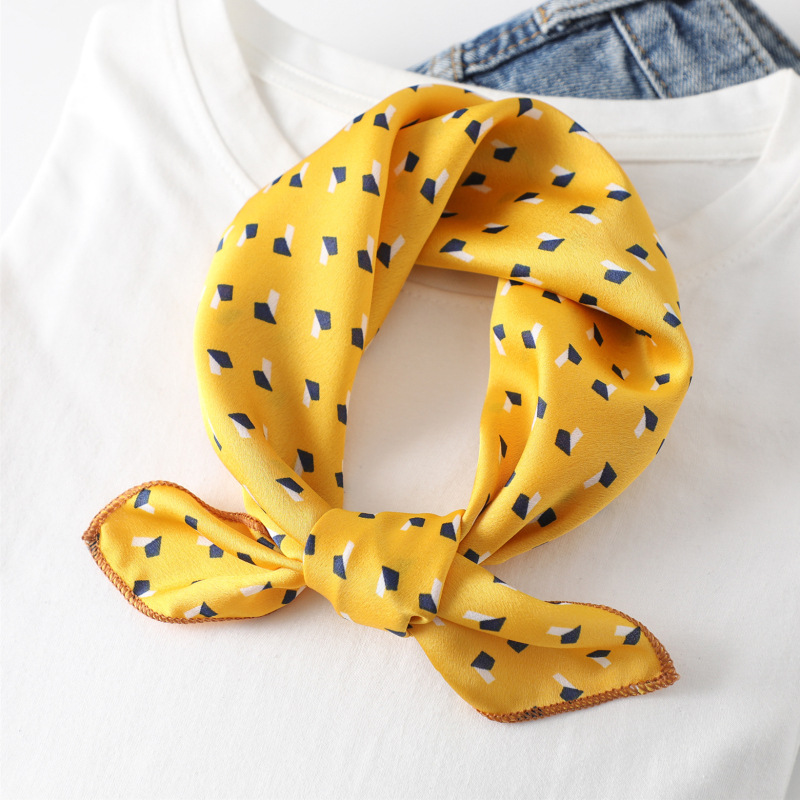 Women scarf  50*50cm Square Sk - đánh giá và giá Silk Tie Striped