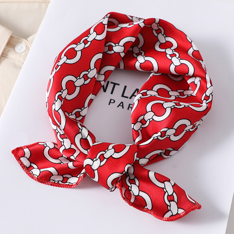 Women scarf  50*50cm Square Sk - đánh giá và giá Silk Tie Striped