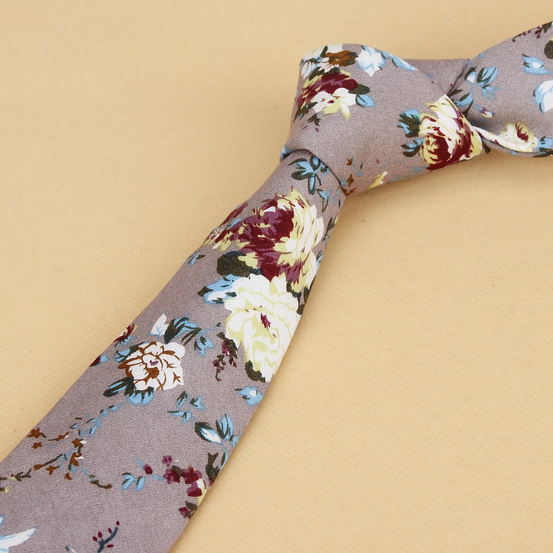 Brand New Floral Tie for Men's - đánh giá và giá Skinny Tie Men