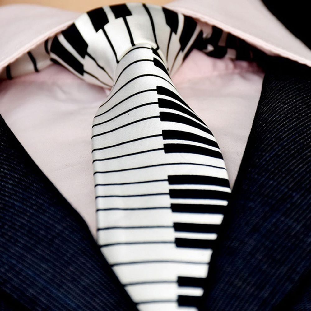 Skinny Piano Black & White Men - đánh giá và giá Skinny Tie Men