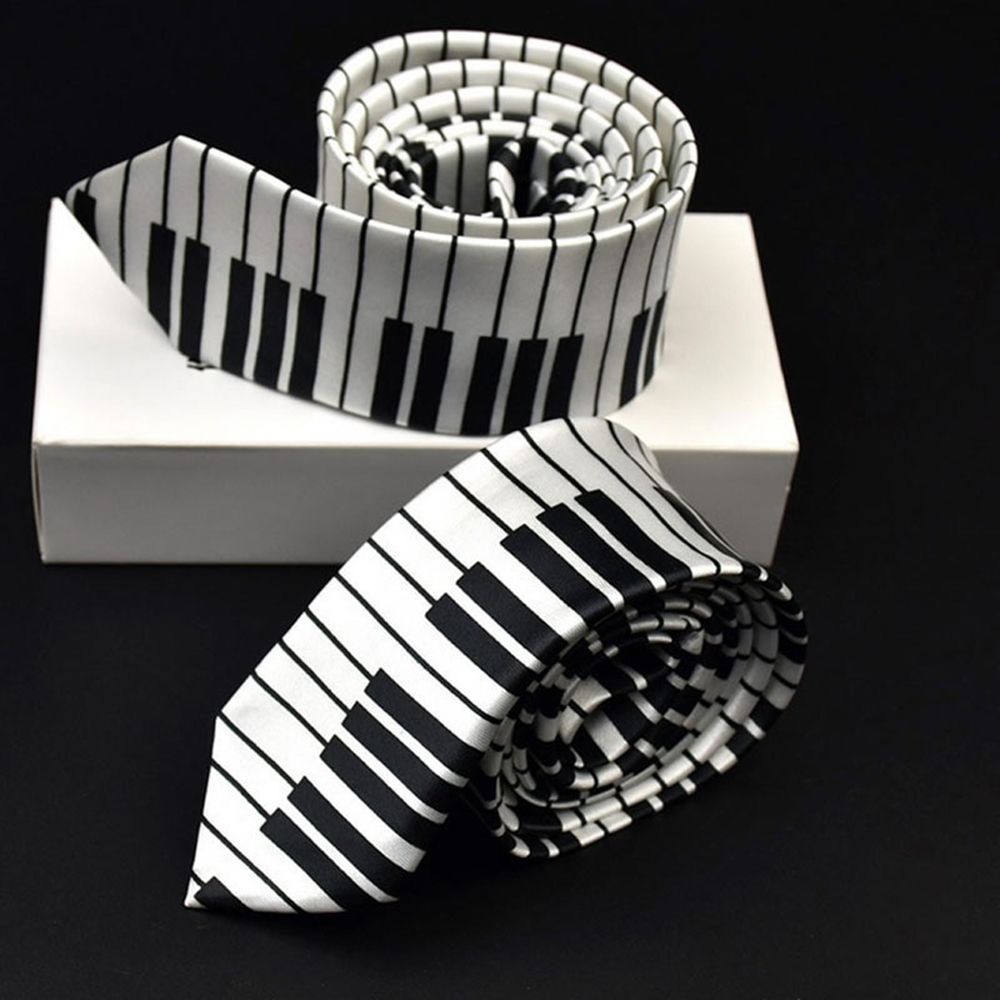 Skinny Piano Black & White Men - đánh giá và giá Skinny Tie Men