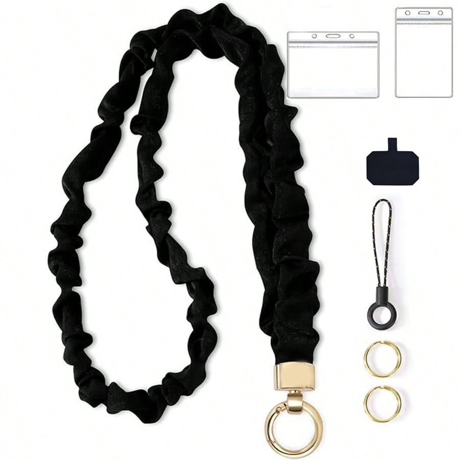 Fashion Scrunchie Lanyard with - đánh giá và giá Lanyard Badge Holder