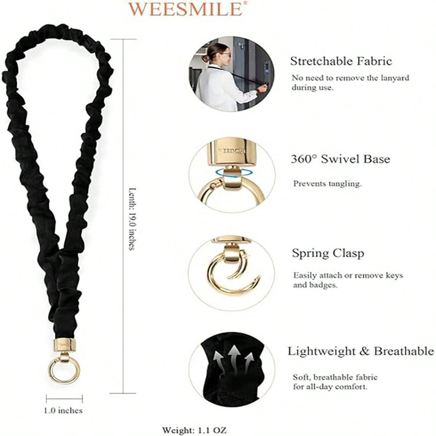 Fashion Scrunchie Lanyard with - đánh giá và giá Lanyard Badge Holder