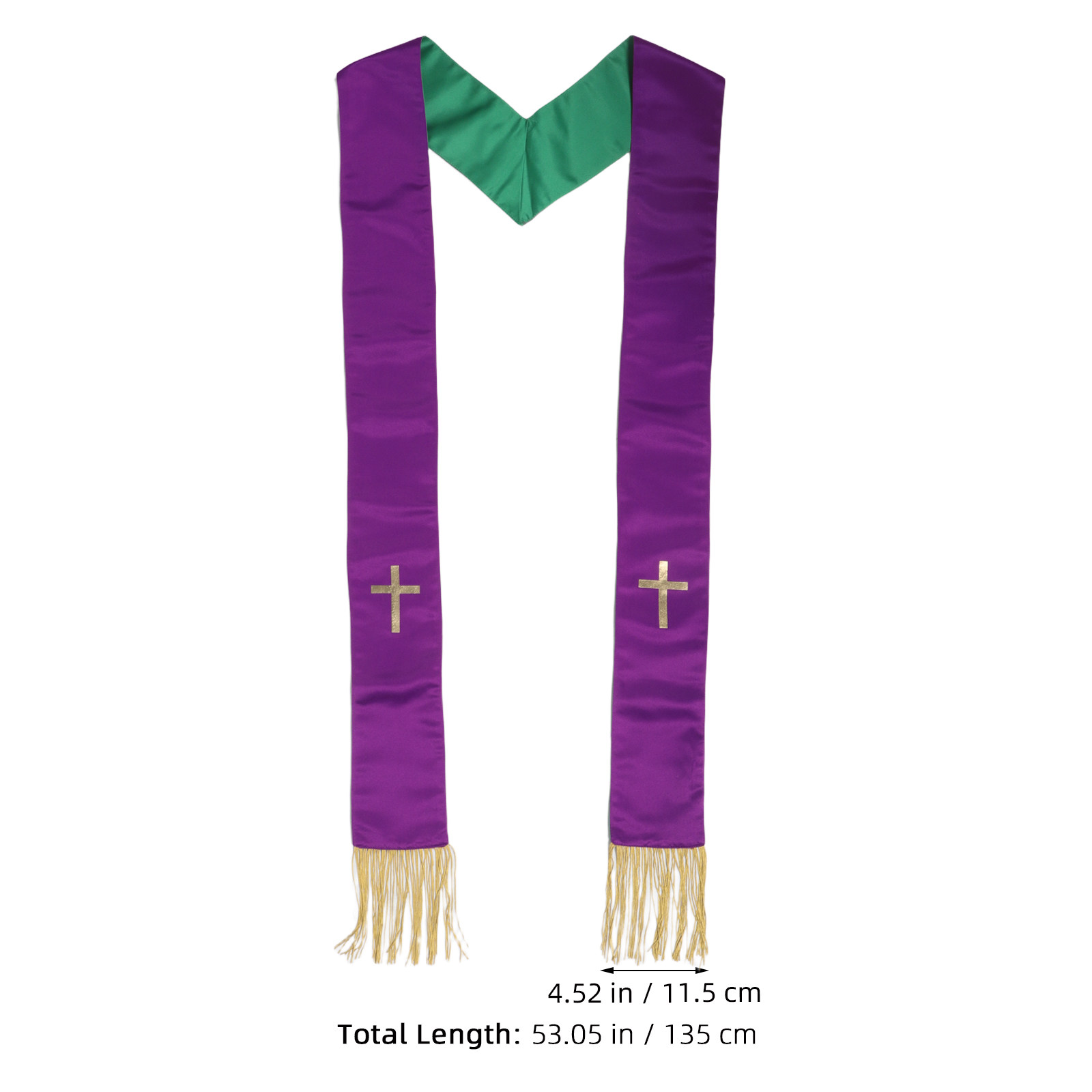 Reversible Embroidered Pastor  - đánh giá và giá Stole Wedding Shawl