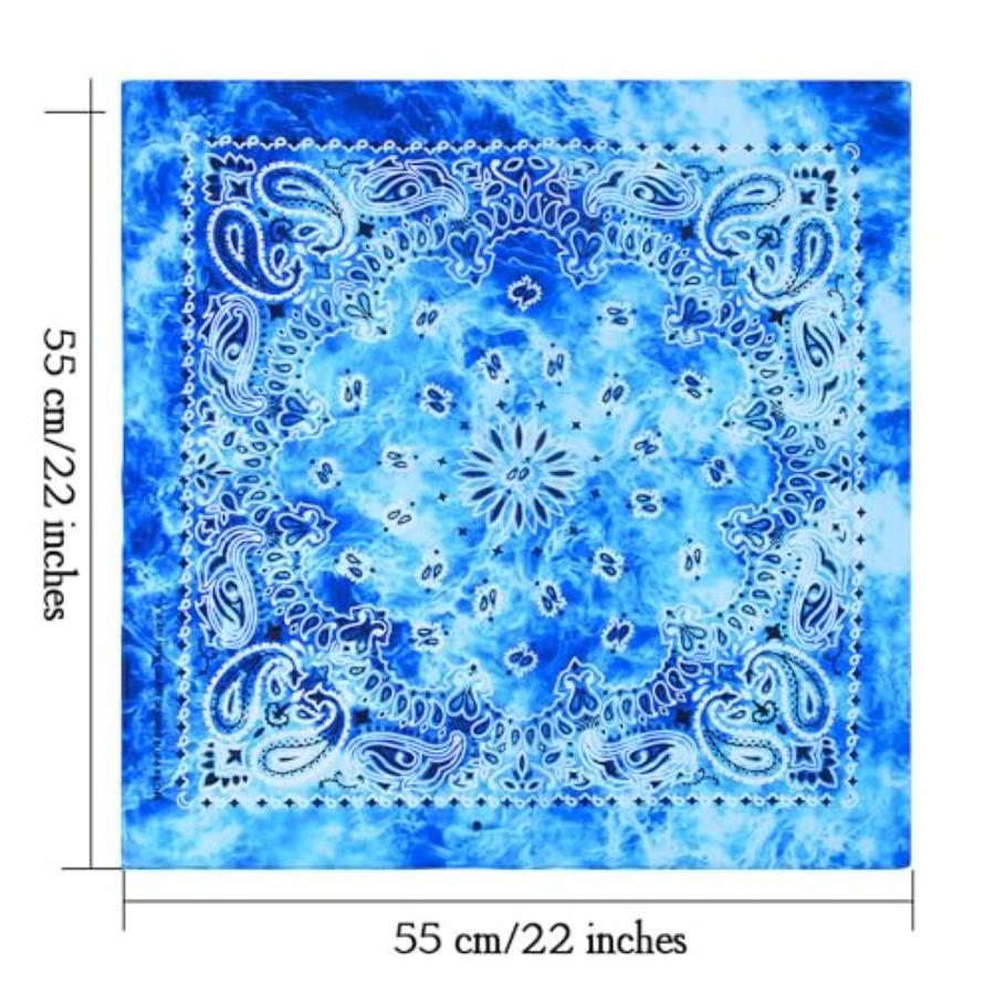 URATOT 6 Pack Tie Dye Bandana  - đánh giá và giá Handkerchief Cotton Men