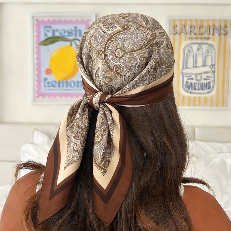 Luxury Women Silk Square Scarf - đánh giá và giá Face Scarf Mask