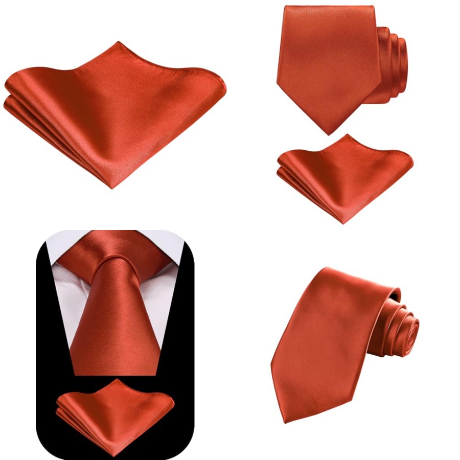 Solid Satin Woven dyed Color F - đánh giá và giá Pocket Square Set