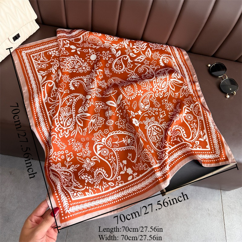 1Pc cashew print fashion silk  - đánh giá và giá Scarf Silk Square