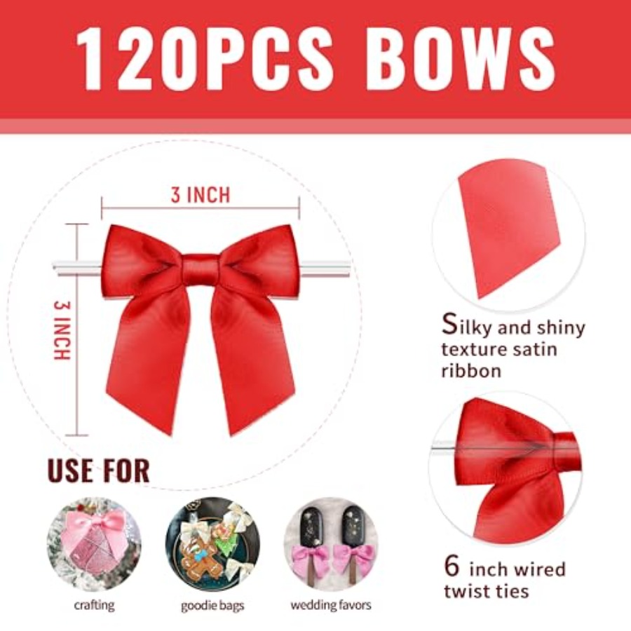 RainbowPana 120 Pack Christmas - đánh giá và giá Bow Tie Pre Tied