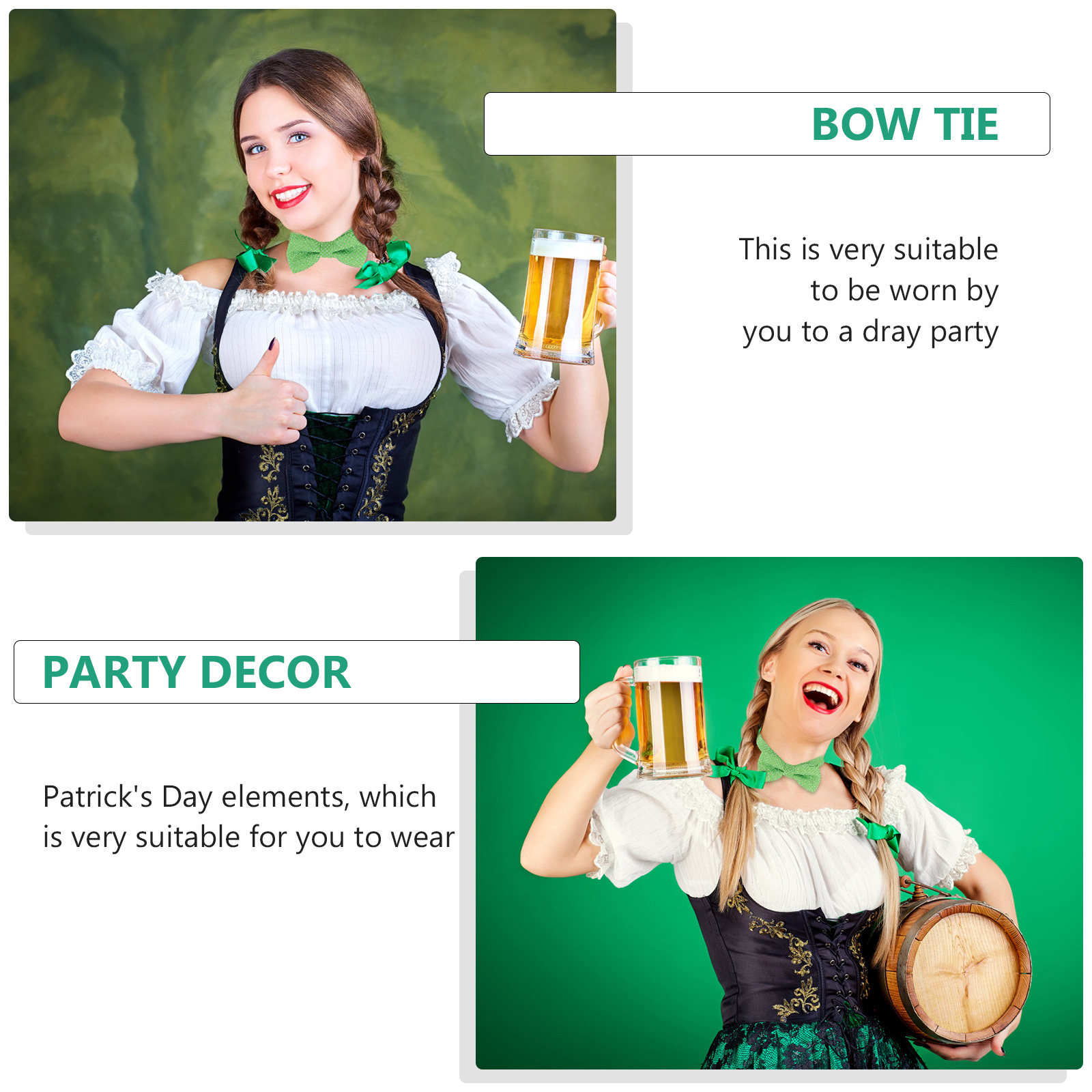 2Pcs Kids Bowtie Set St Patric - đánh giá và giá Bow Tie Pre Tied