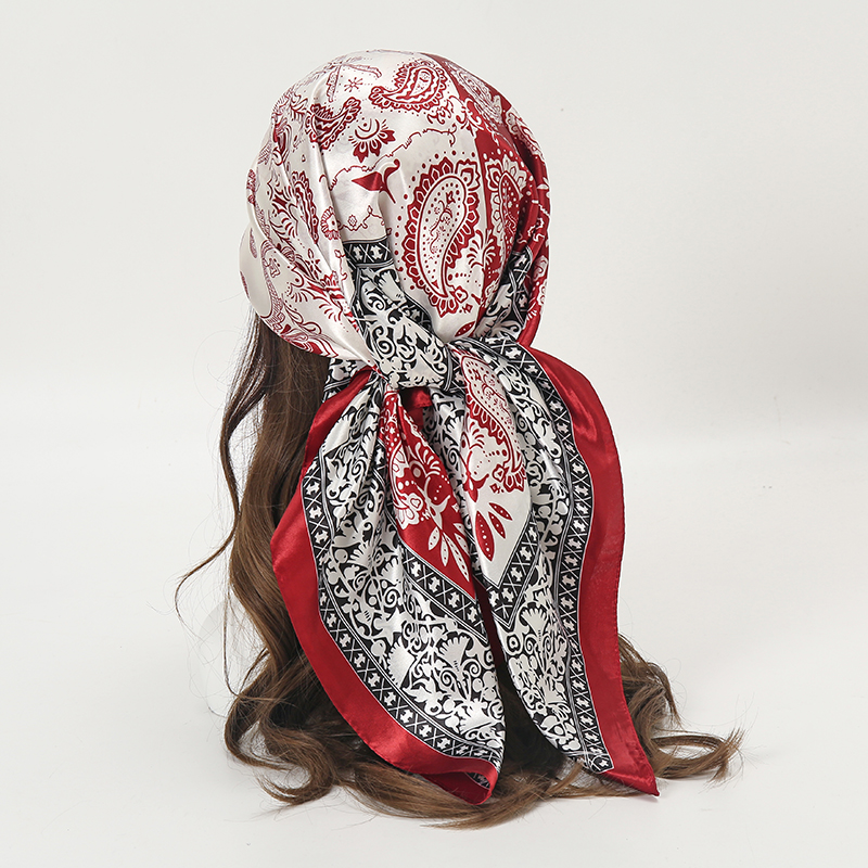 Satin Square Scarf Women Musli - đánh giá và giá Face Scarf Mask