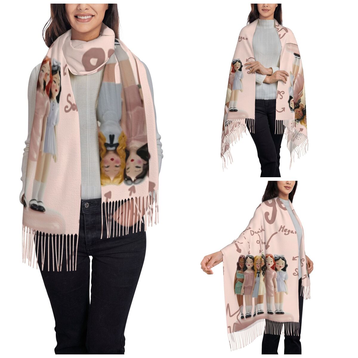 Katseye Kpop Idol Shawl Wrap W - đánh giá và giá Pashmina Wrap Large