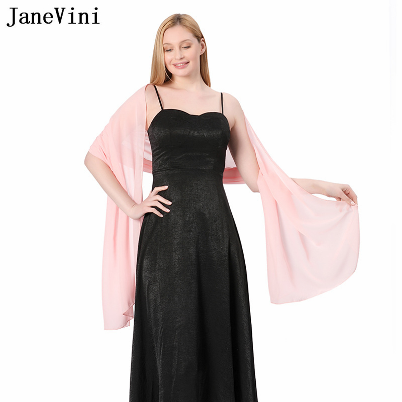 JaneVini Elegant Pink Chiffon  - đánh giá và giá Stole Wedding Shawl