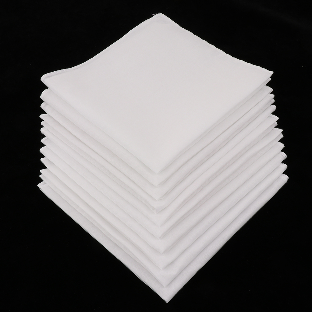 20/40pcs Plain Check Pocket Sq - đánh giá và giá Handkerchief Cotton Men
