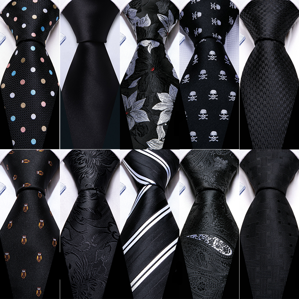 Business Black Ties For Men Cl - đánh giá và giá Pocket Square Set