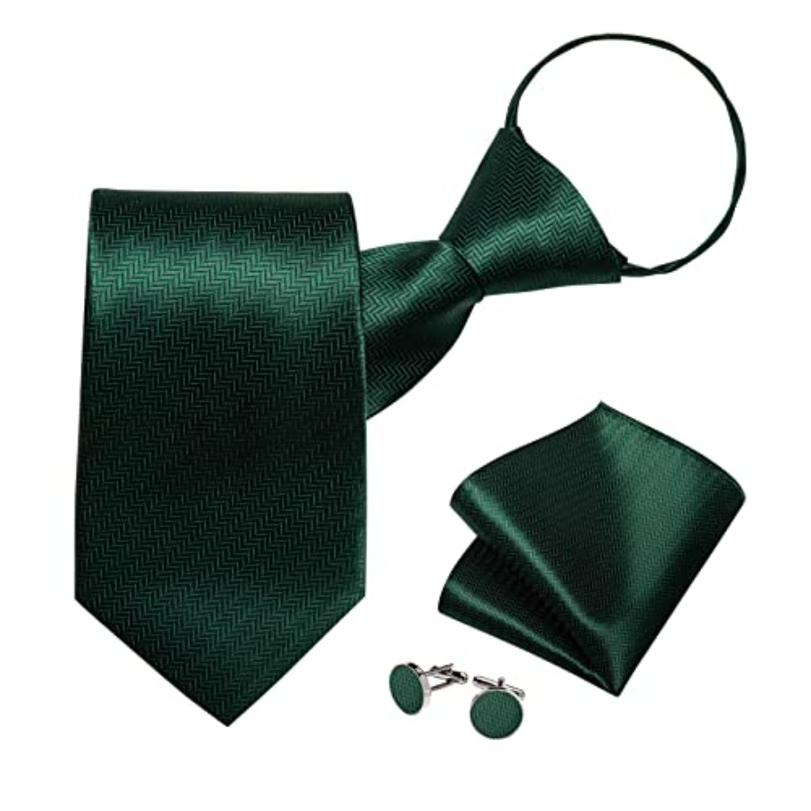 Silk Zipper Ties for Men,Paisl - đánh giá và giá Pocket Square Set