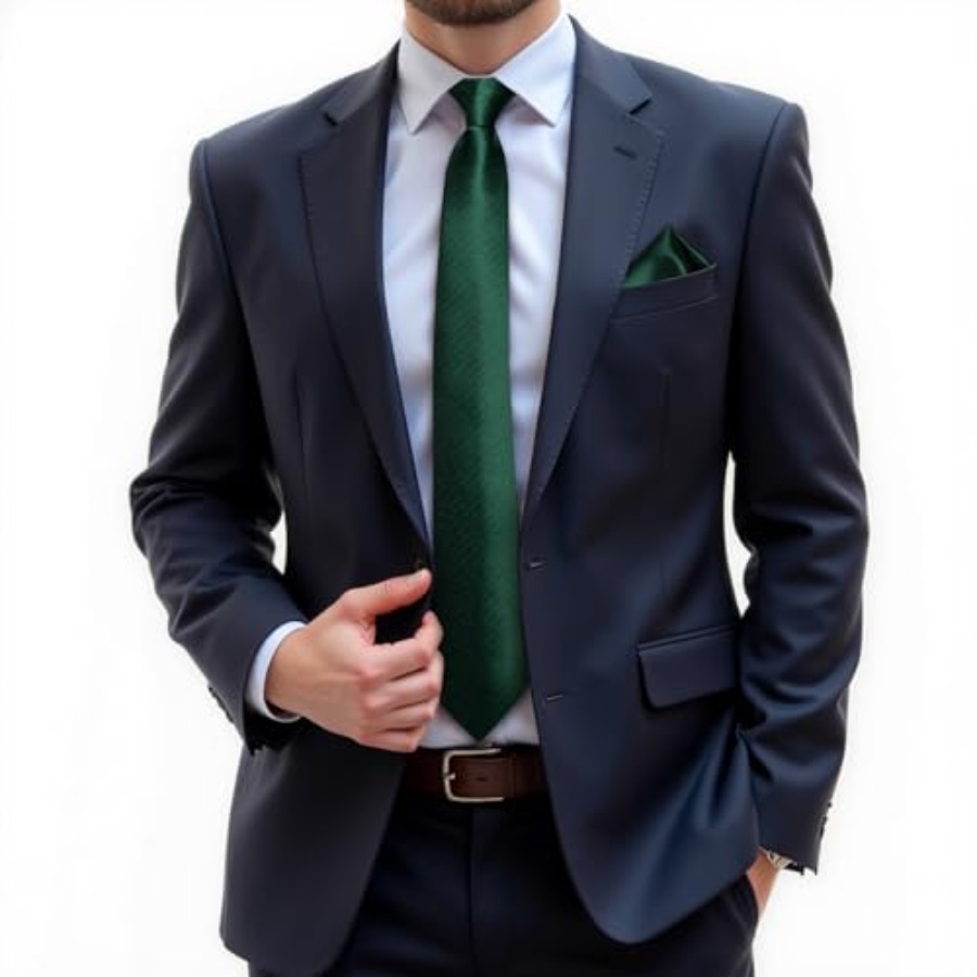 Silk Zipper Ties for Men,Paisl - đánh giá và giá Pocket Square Set