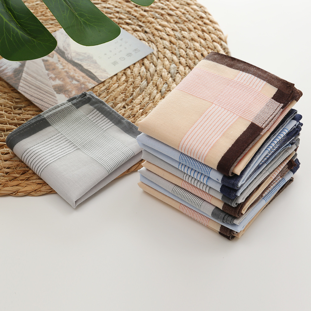 12Pcs 100% Cotton Yarn Dyed Ha - đánh giá và giá Handkerchief Cotton Men