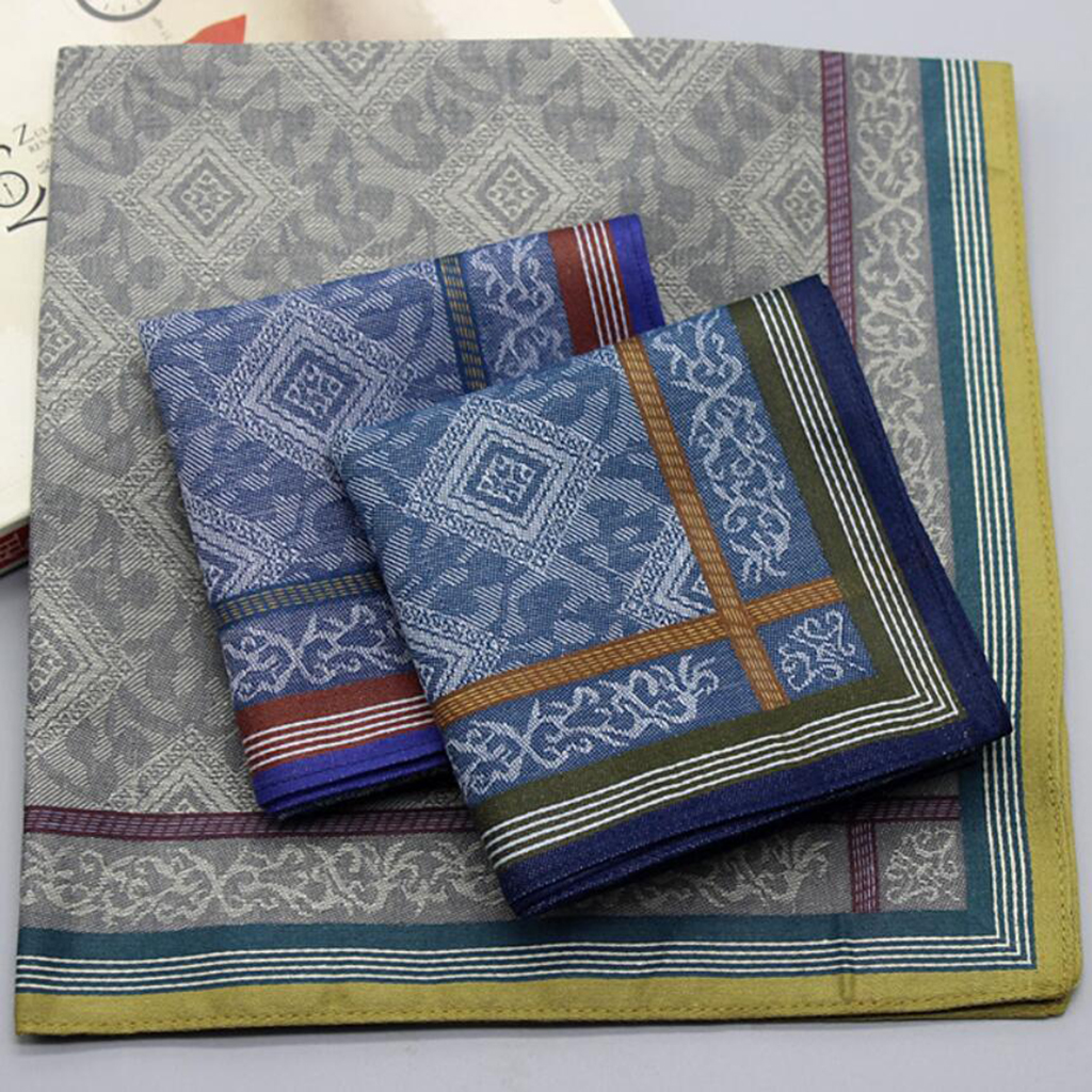 3pcs Mens Plaid Wedding Handke - đánh giá và giá Handkerchief Cotton Men
