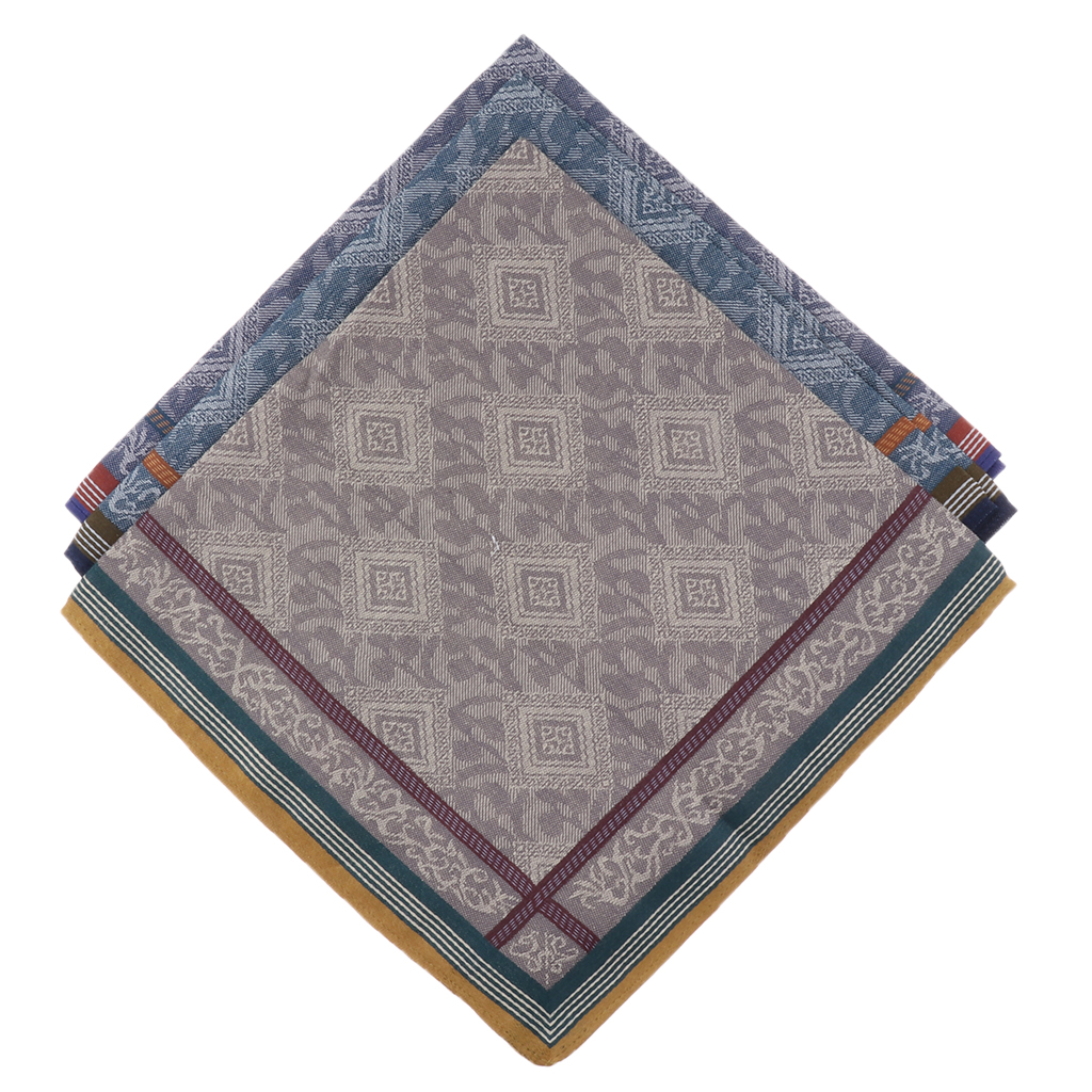 3pcs Mens Plaid Wedding Handke - đánh giá và giá Handkerchief Cotton Men