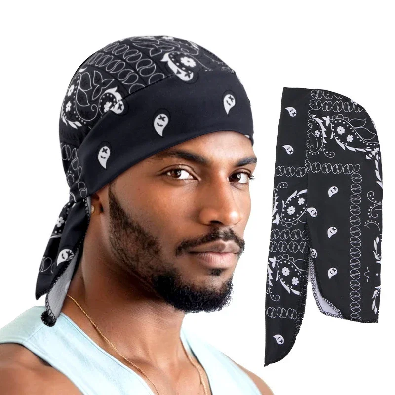 New Men Women Print Durag Du-R - đánh giá và giá Bandana Doo Rag