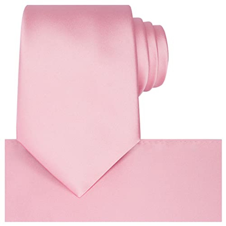 Satin Tie Set Solid Ties Mens  - đánh giá và giá Pocket Square Set