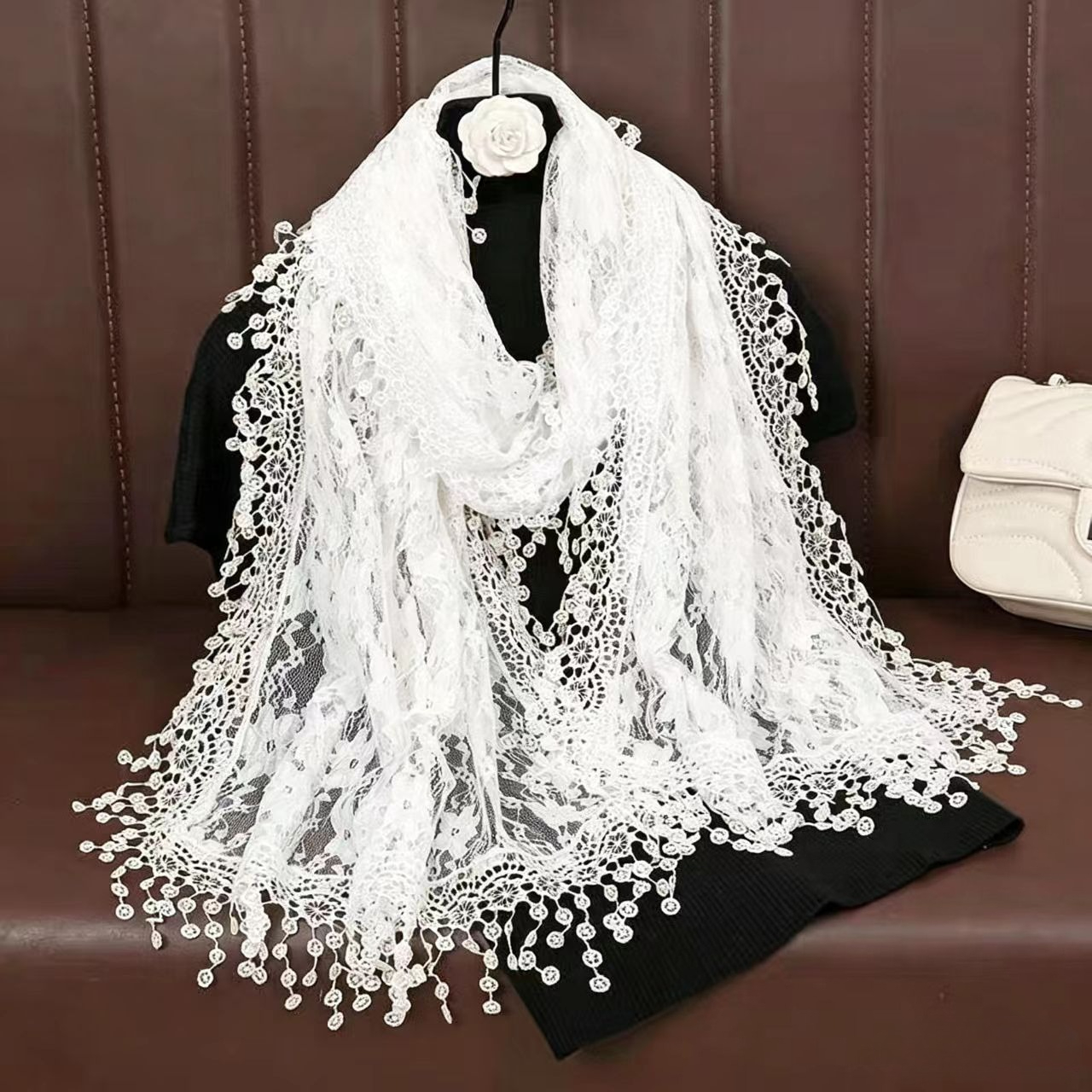 New Embroidery Lace Scarf Shaw - đánh giá và giá Stole Wedding Shawl