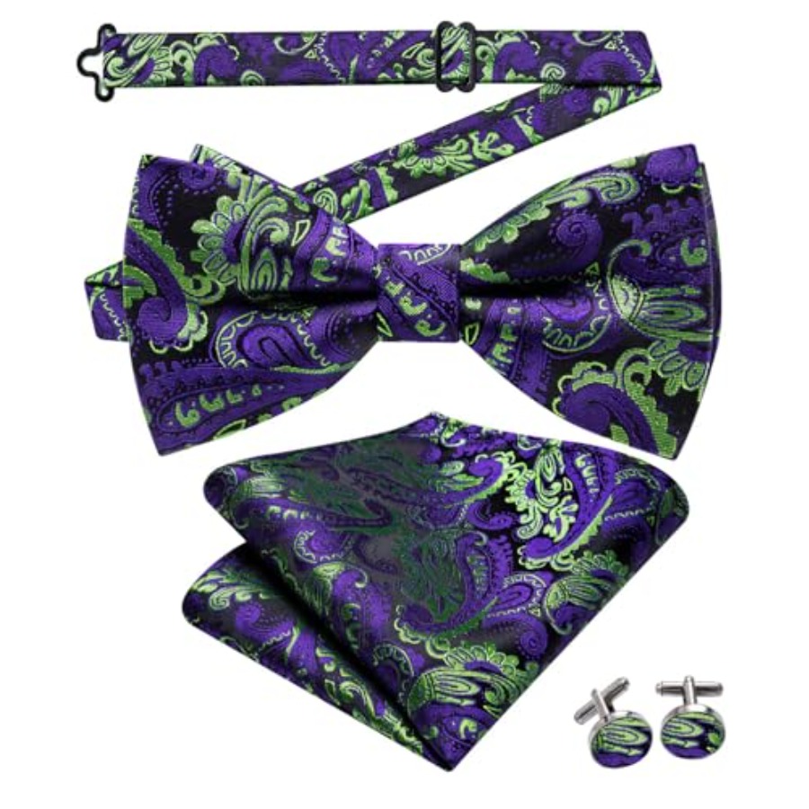 Mens Paisley Striped Bowtie Se - đánh giá và giá Silk Tie Striped