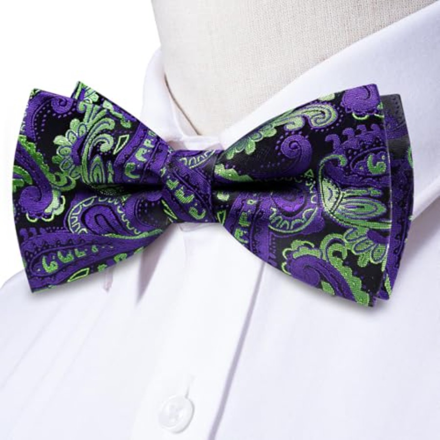 Mens Paisley Striped Bowtie Se - đánh giá và giá Silk Tie Striped