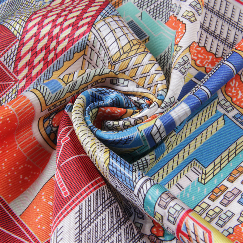 Silk Scarf Women Magic City Pr - đánh giá và giá Scarf Silk Square