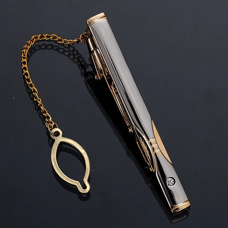 Men Metal Simple Necktie Buckl - đánh giá và giá Tie Clip Silver