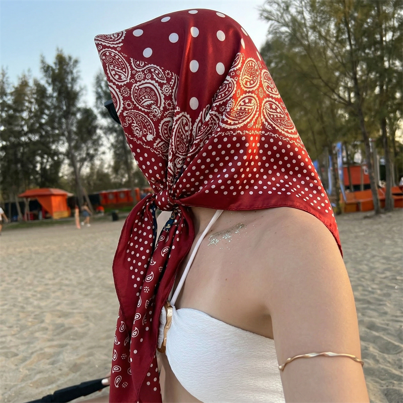 90cm Luxury Brand 2026 Dot Pri - đánh giá và giá Face Scarf Mask