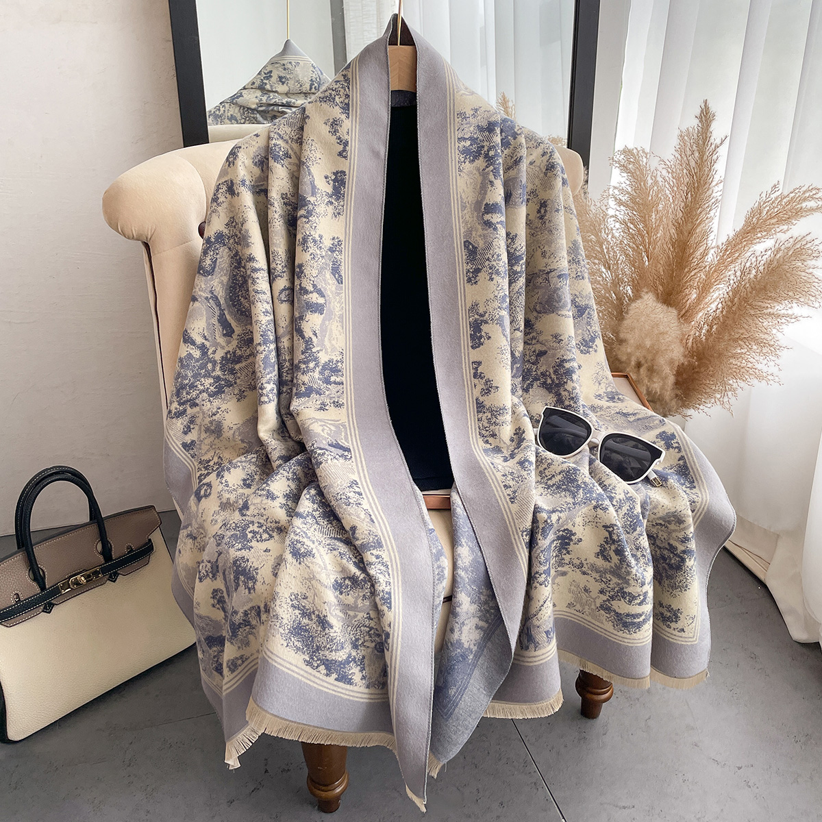 Luxury Winter Cashmere Scarf W - đánh giá và giá Woven Scarf Blanket