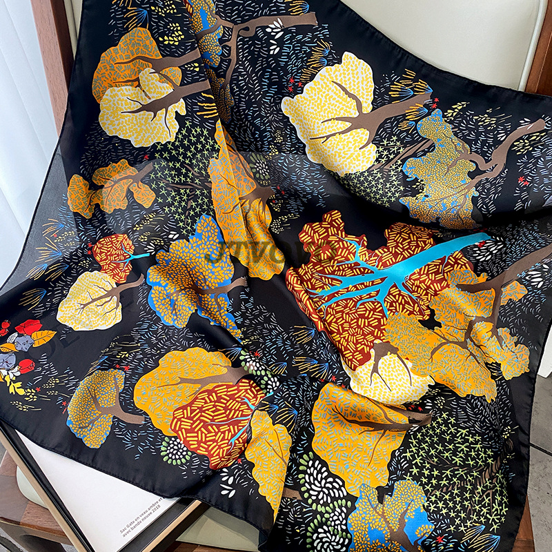 70x70cm Women Scarf Silk Feeli - đánh giá và giá Ascot Neck Scarf