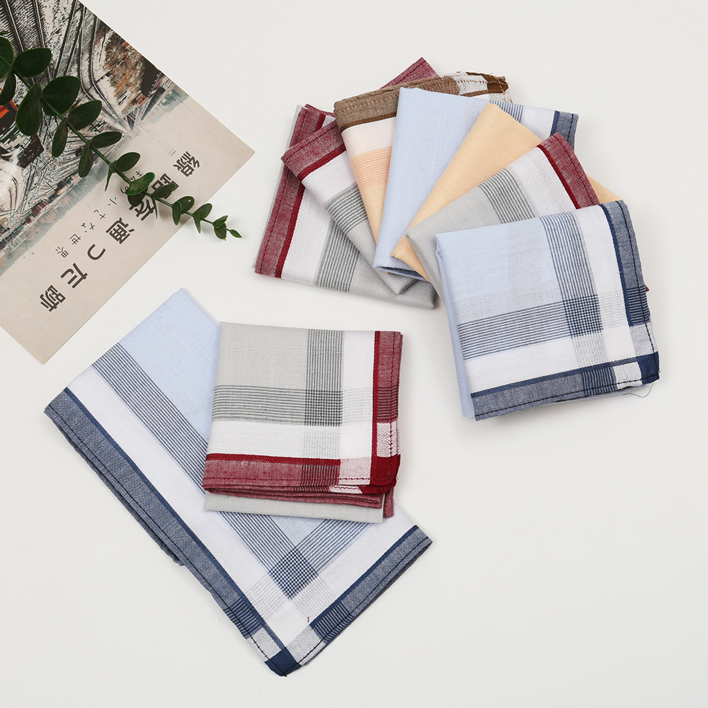 Men's Pure Cotton Yarn-Dyed Ha - đánh giá và giá Handkerchief Cotton Men