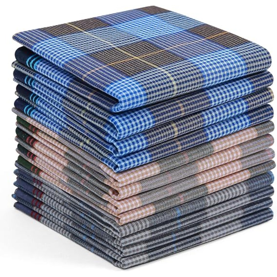 Handkerchiefs for Men, 12PCS 1 - đánh giá và giá Handkerchief Cotton Men