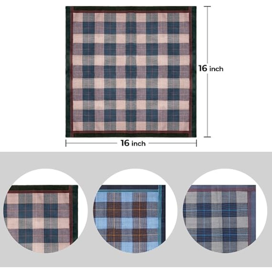 Handkerchiefs for Men, 12PCS 1 - đánh giá và giá Handkerchief Cotton Men