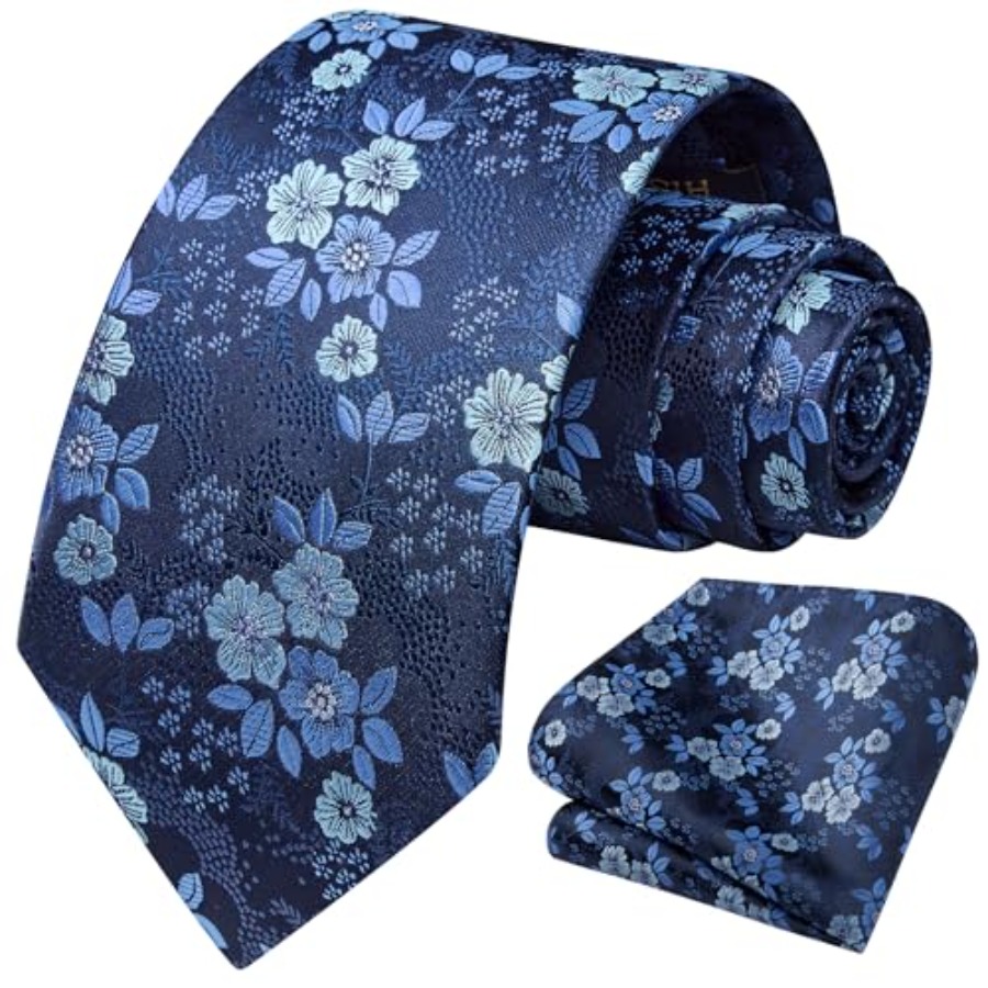 Extra Long Ties for Men Classi - đánh giá và giá Pocket Square Set
